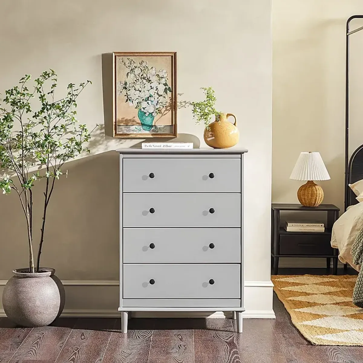 Murrell Gray 4 Drawer Dresser