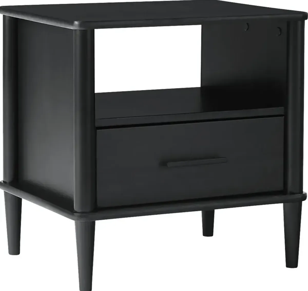 Manorhaven Black Nightstand