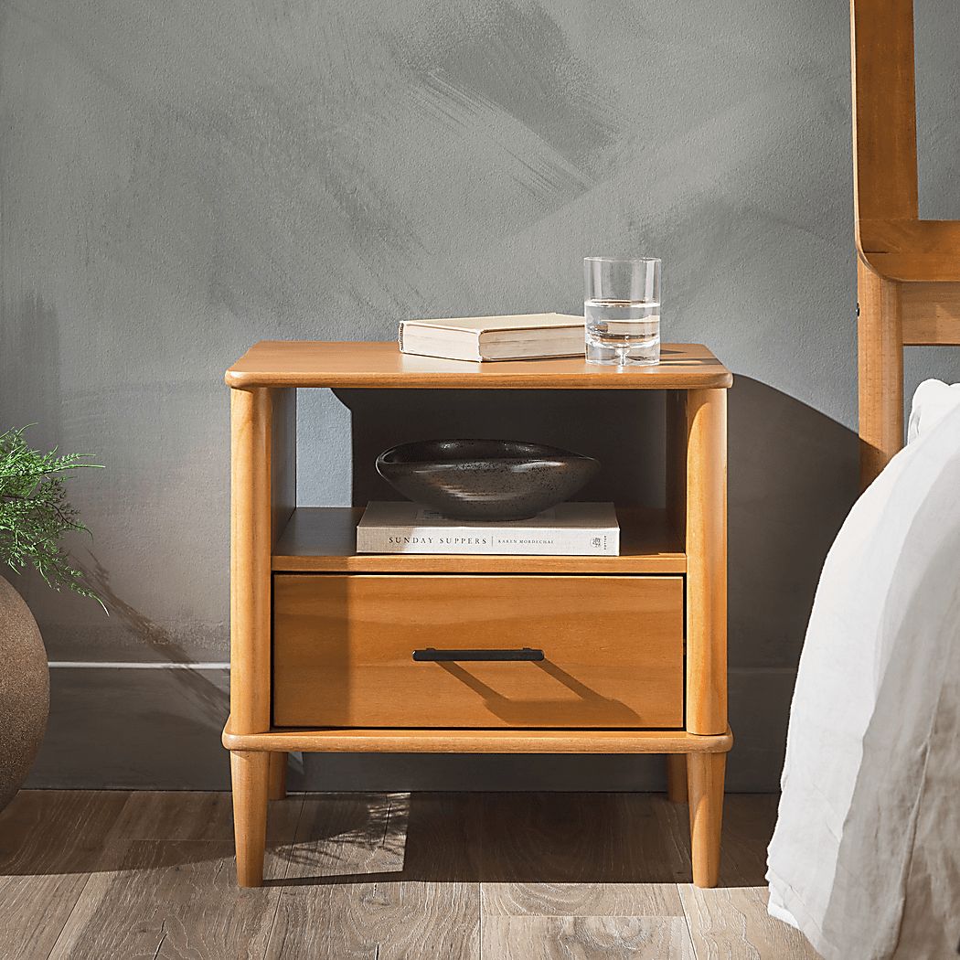 Manorhaven Caramel Nightstand