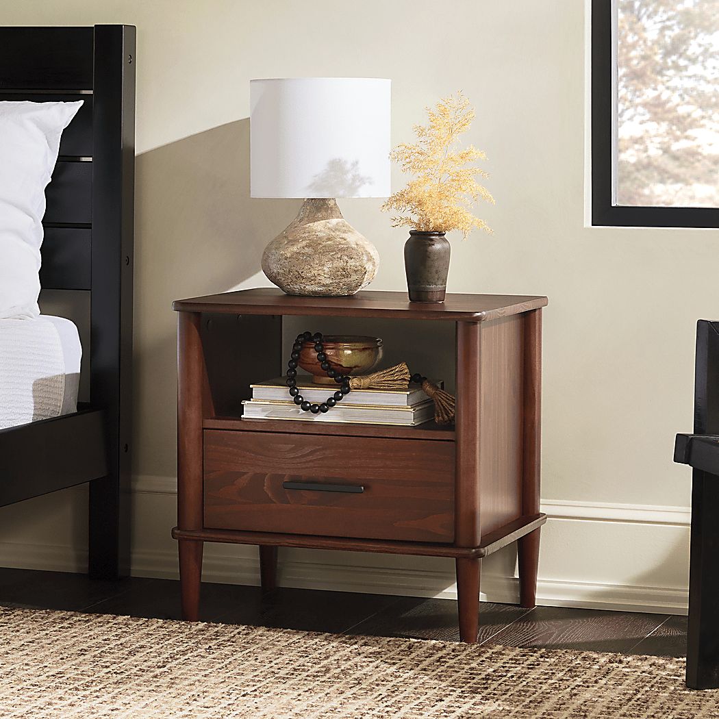 Manorhaven Walnut Nightstand