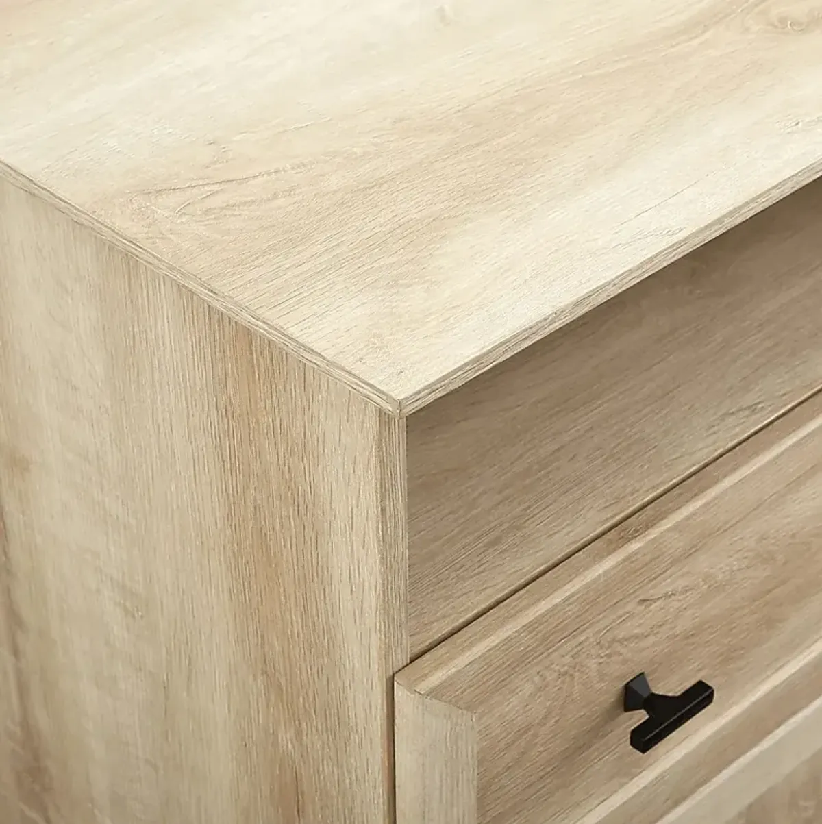 Tulough White Oak Nightstand