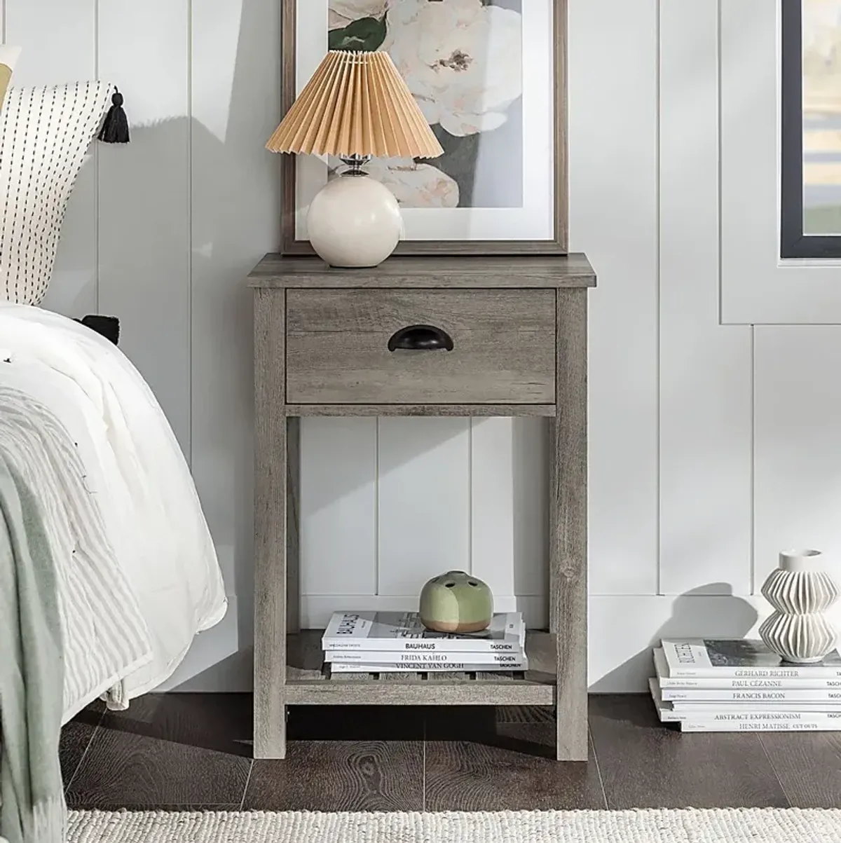 Tabbystone Gray Nightstand