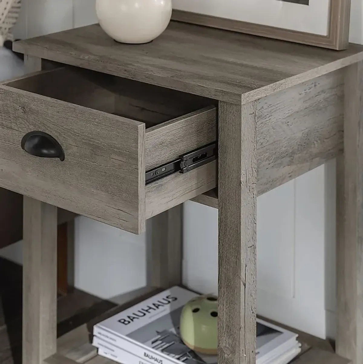 Tabbystone Gray Nightstand