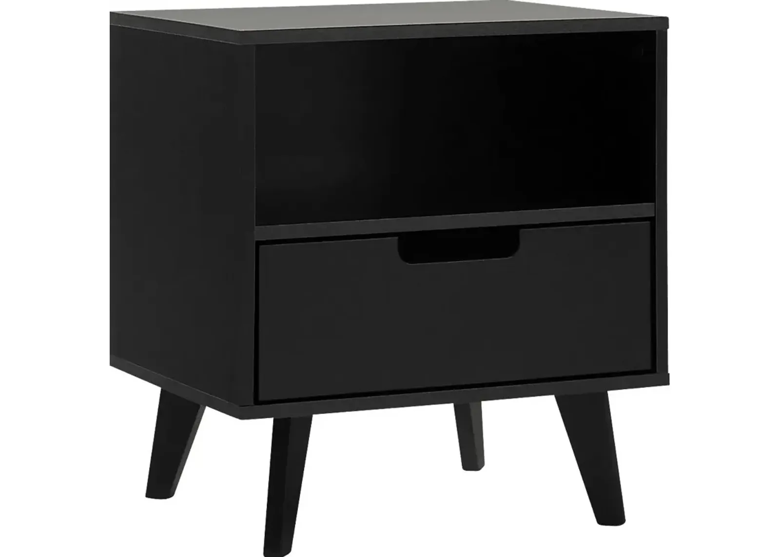 Sheringham Black Nightstand