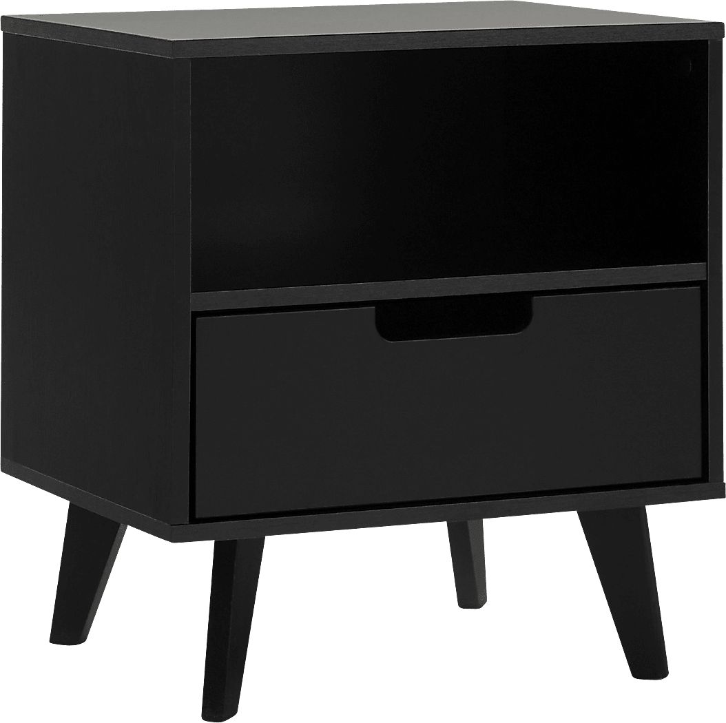 Sheringham Black Nightstand