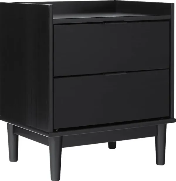 Pillement Black Nightstand