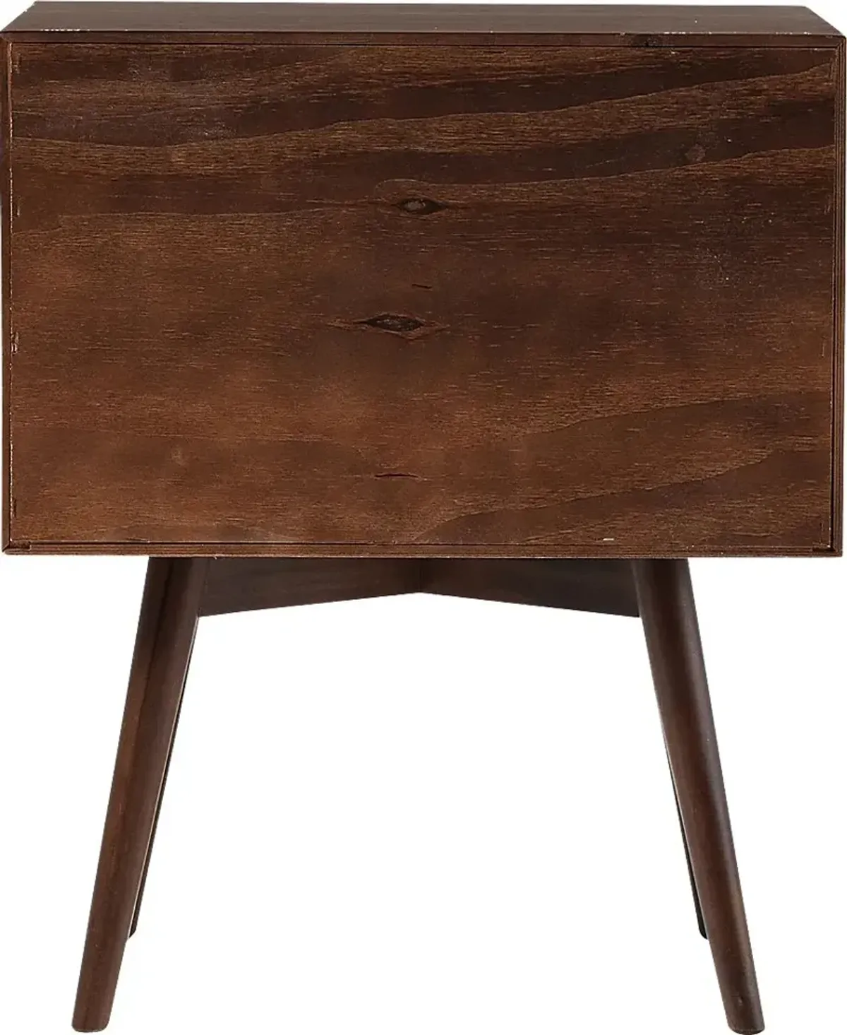 Niblic Walnut 1 Drawer Nightstand