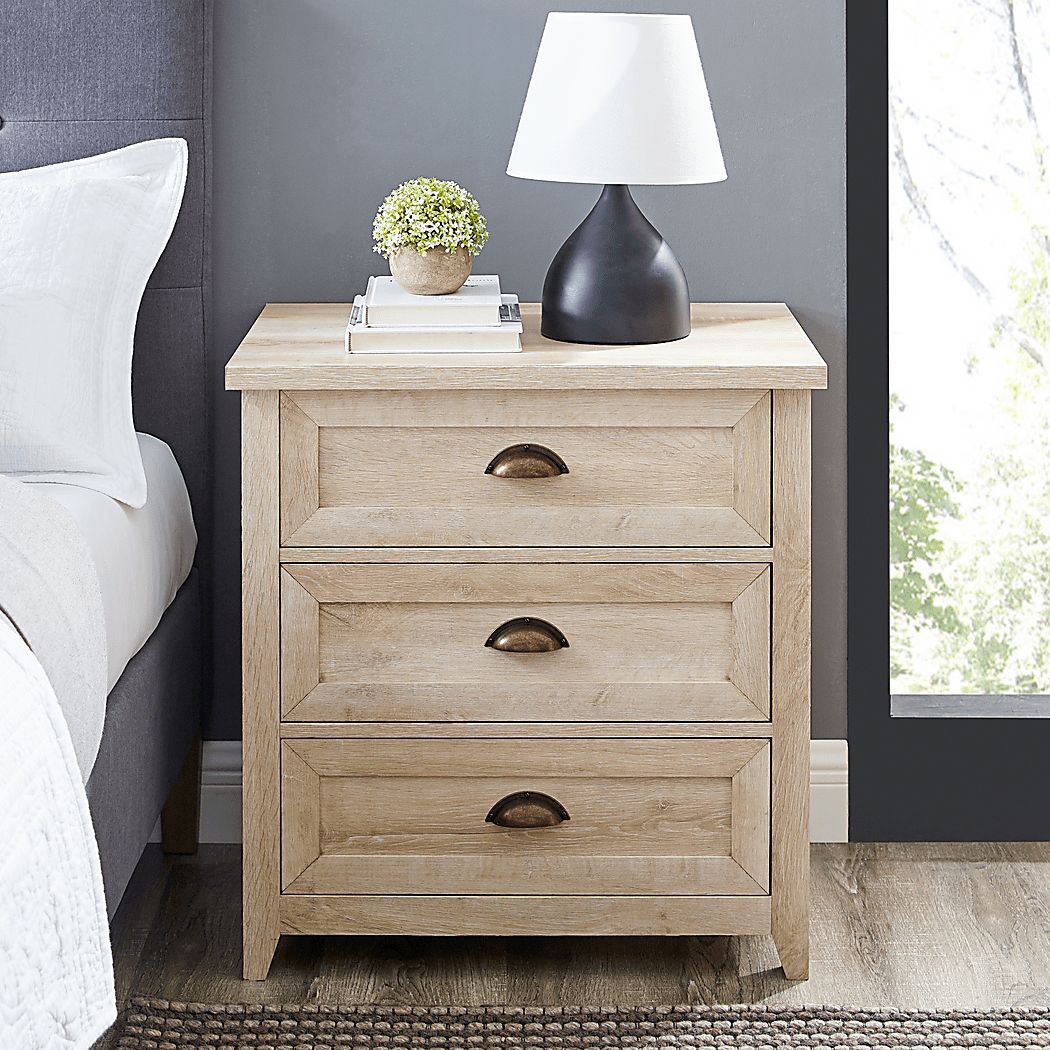 Milesford White Nightstand