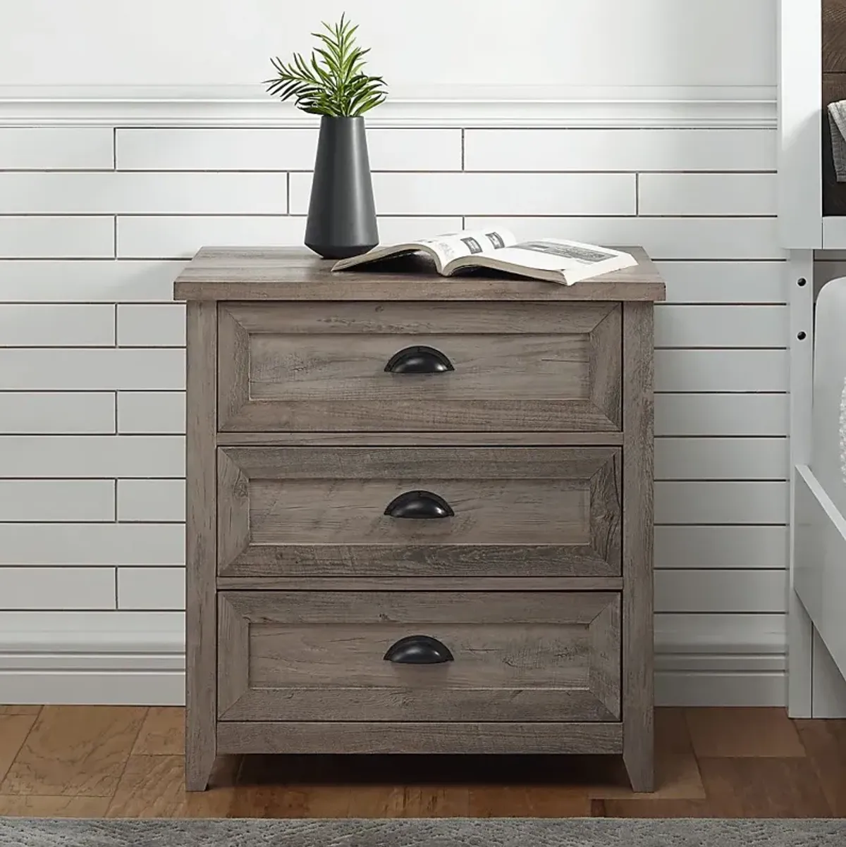 Milesford Gray Nightstand