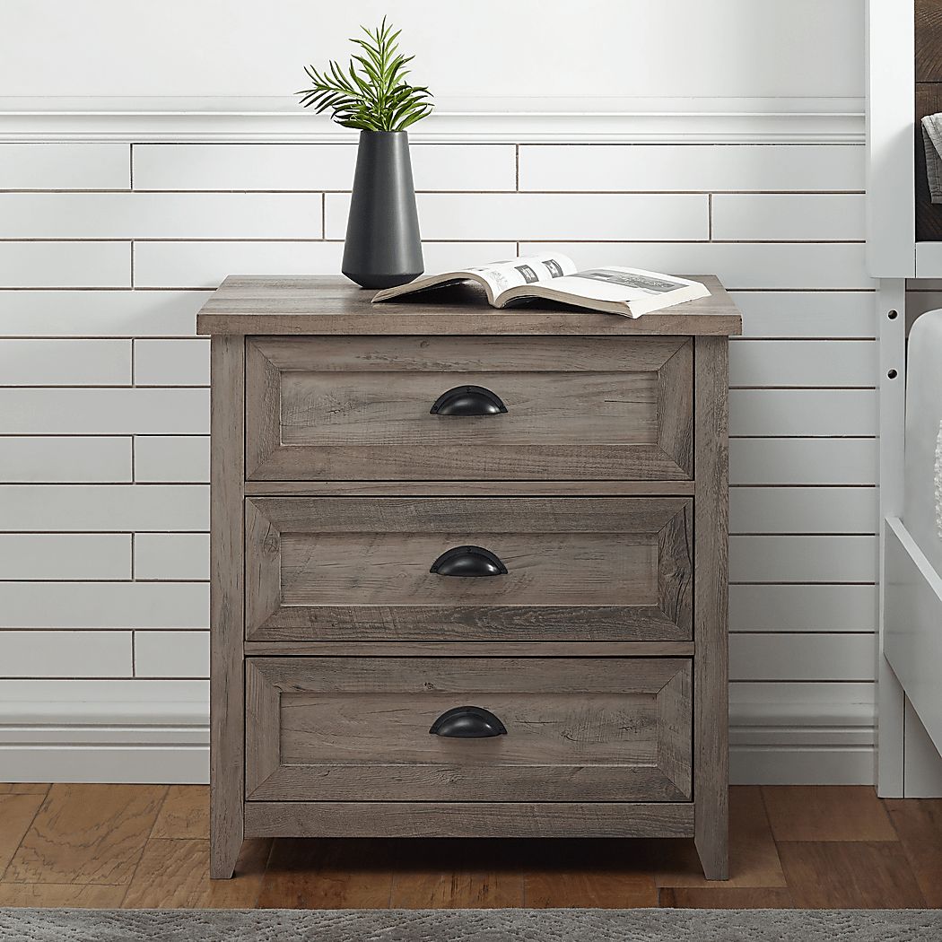 Milesford Gray Nightstand