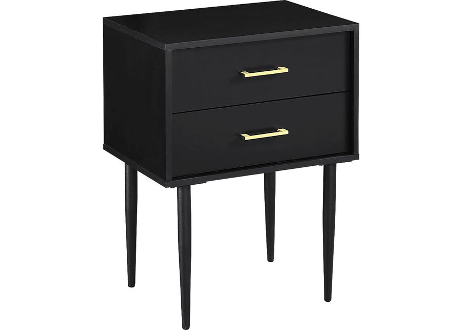 Meissen Black Nightstand