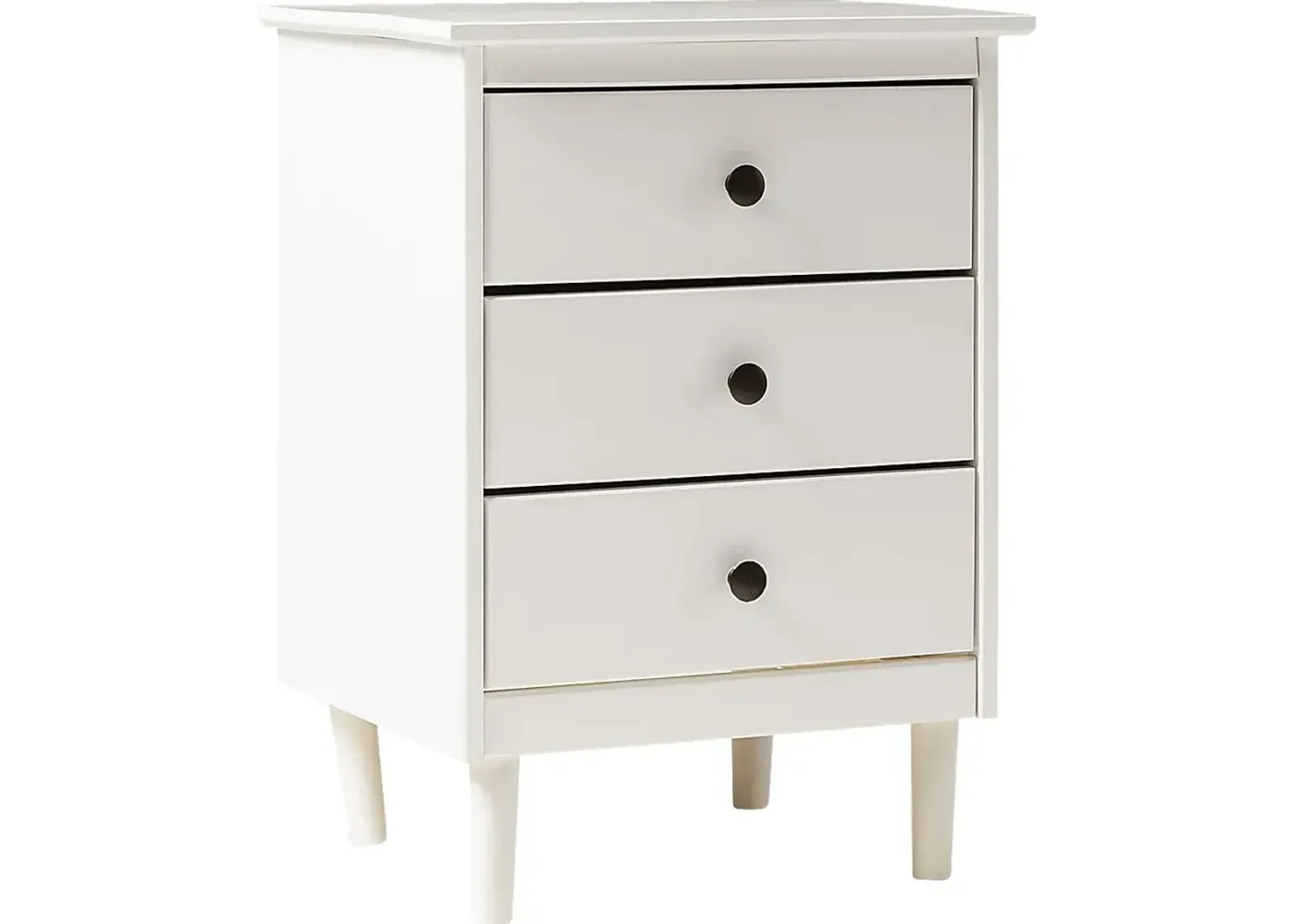 Kingshall White Nightstand