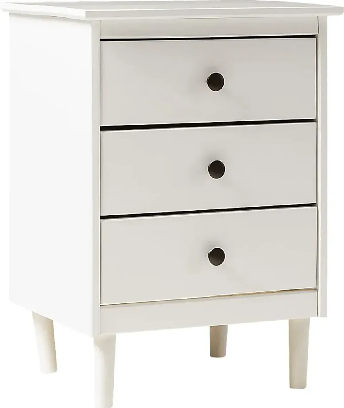 Kingshall White Nightstand