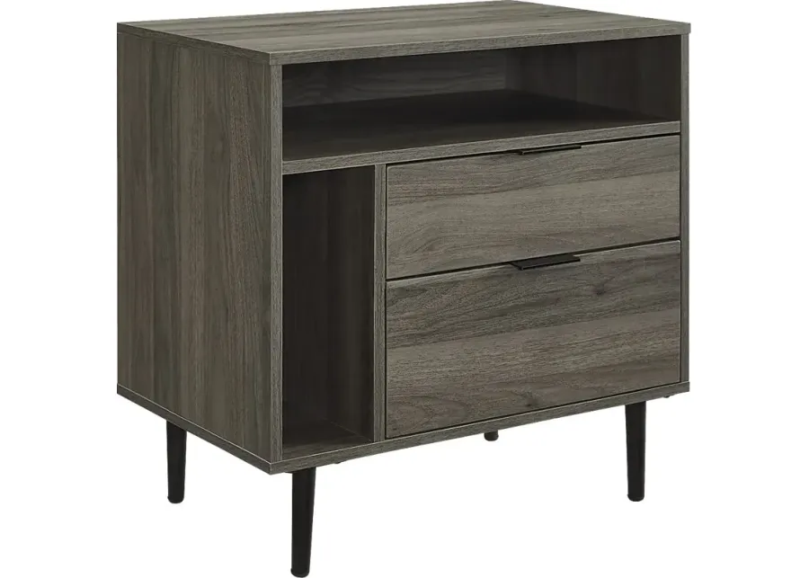 Bertonley Gray Nightstand