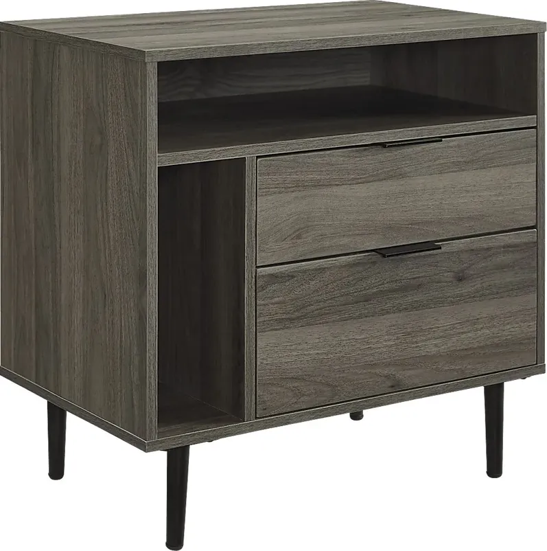 Bertonley Gray Nightstand