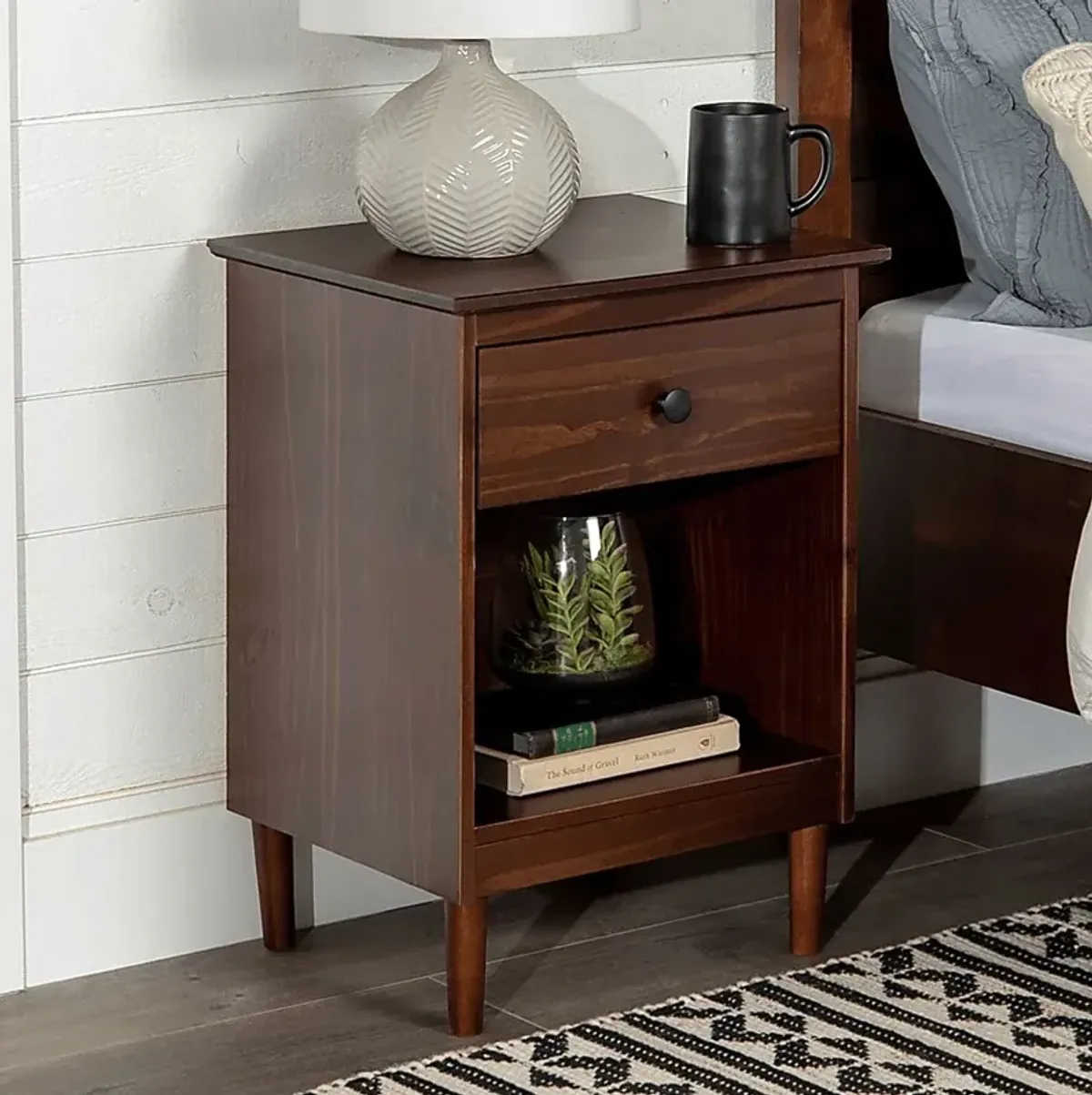 Cadmium Walnut Nightstand