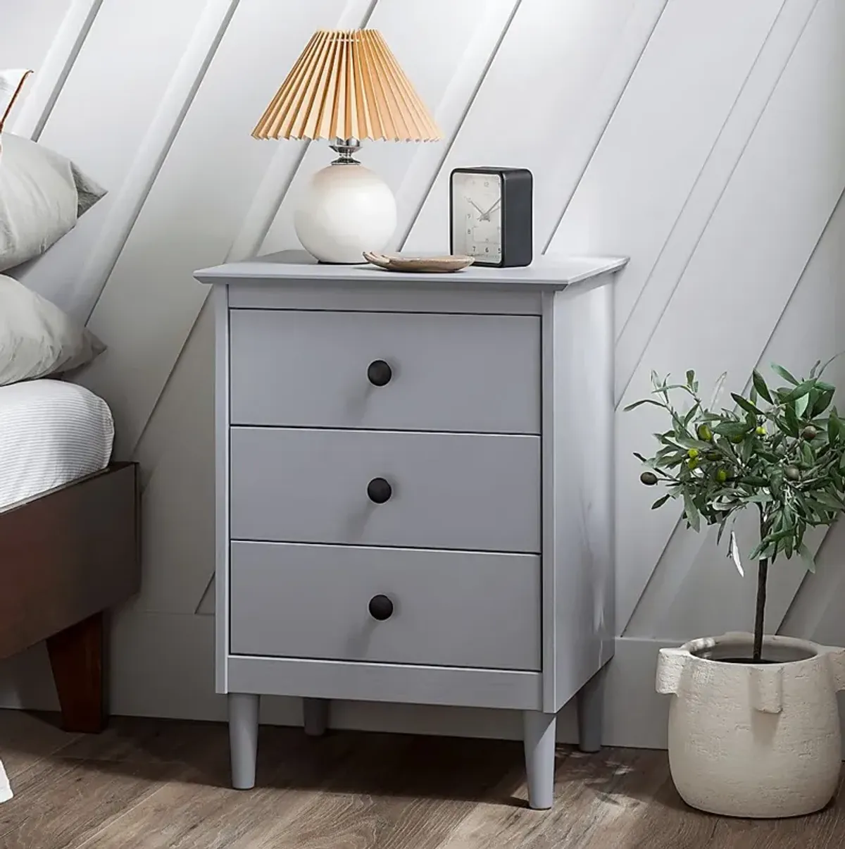 Cadmium Gray Nightstand