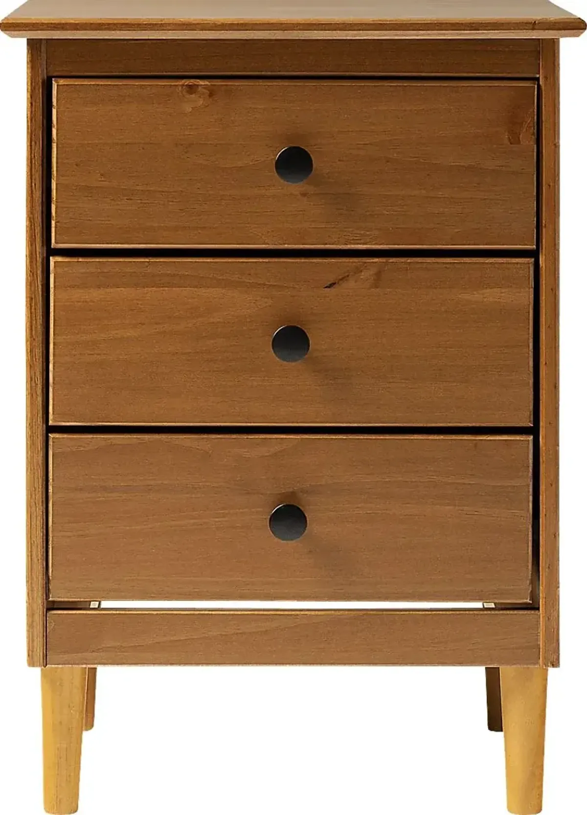 Cadmium Caramel 3 Drawer Nightstand