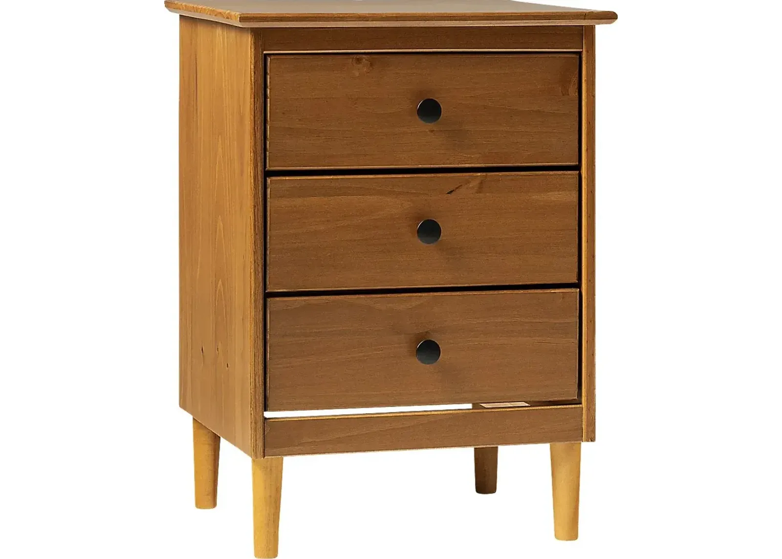 Cadmium Caramel 3 Drawer Nightstand