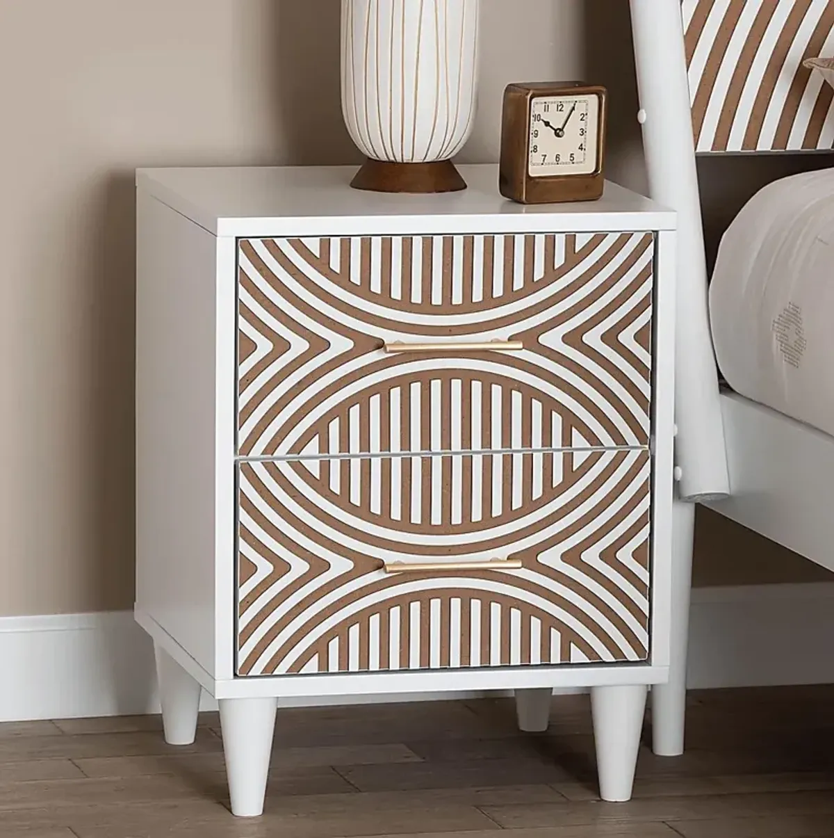 Naugle White Nightstand