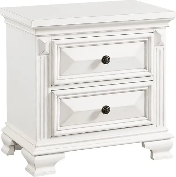 Dooryard White Nightstand