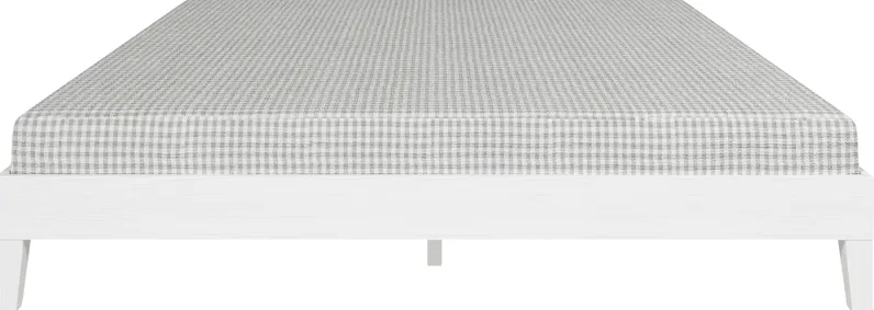 Bonariden White King Platform Bed