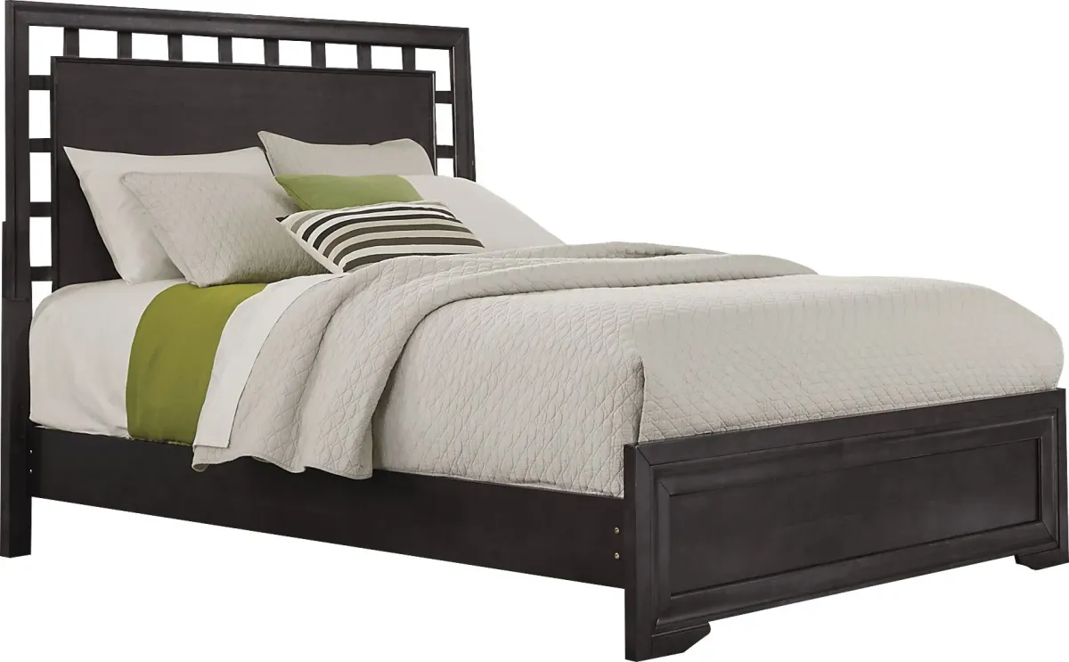 Belcourt Black 5 Pc Queen Lattice Bedroom