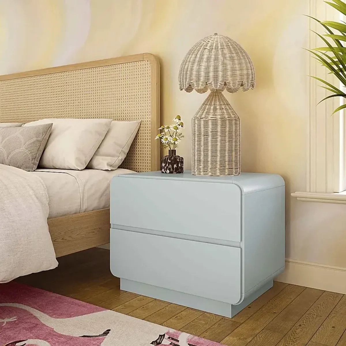 Ormbrek Blue Nightstand