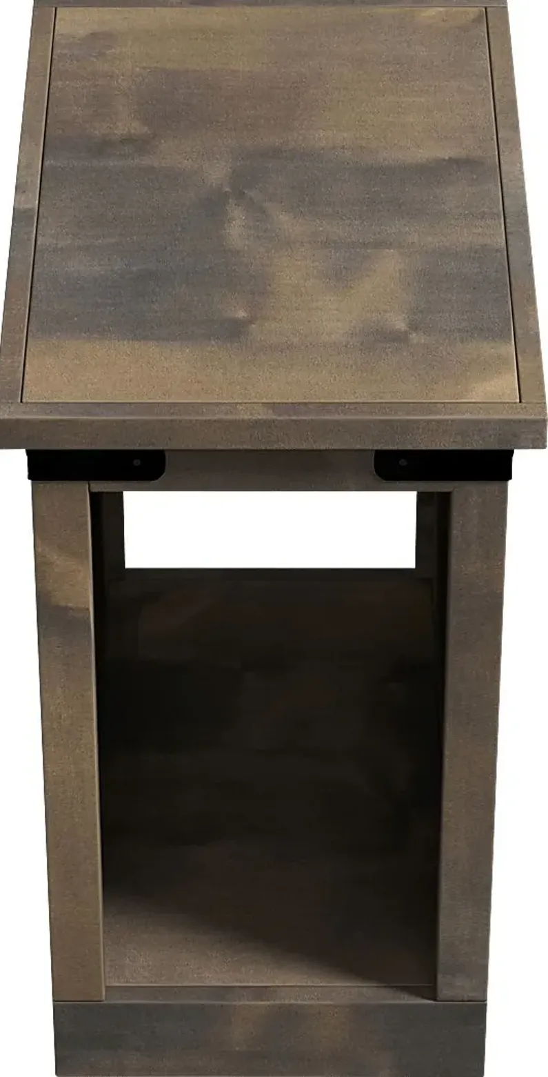 Wapegue Dark Brown Nightstand