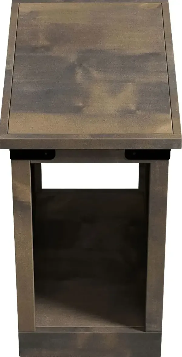 Wapegue Dark Brown Nightstand