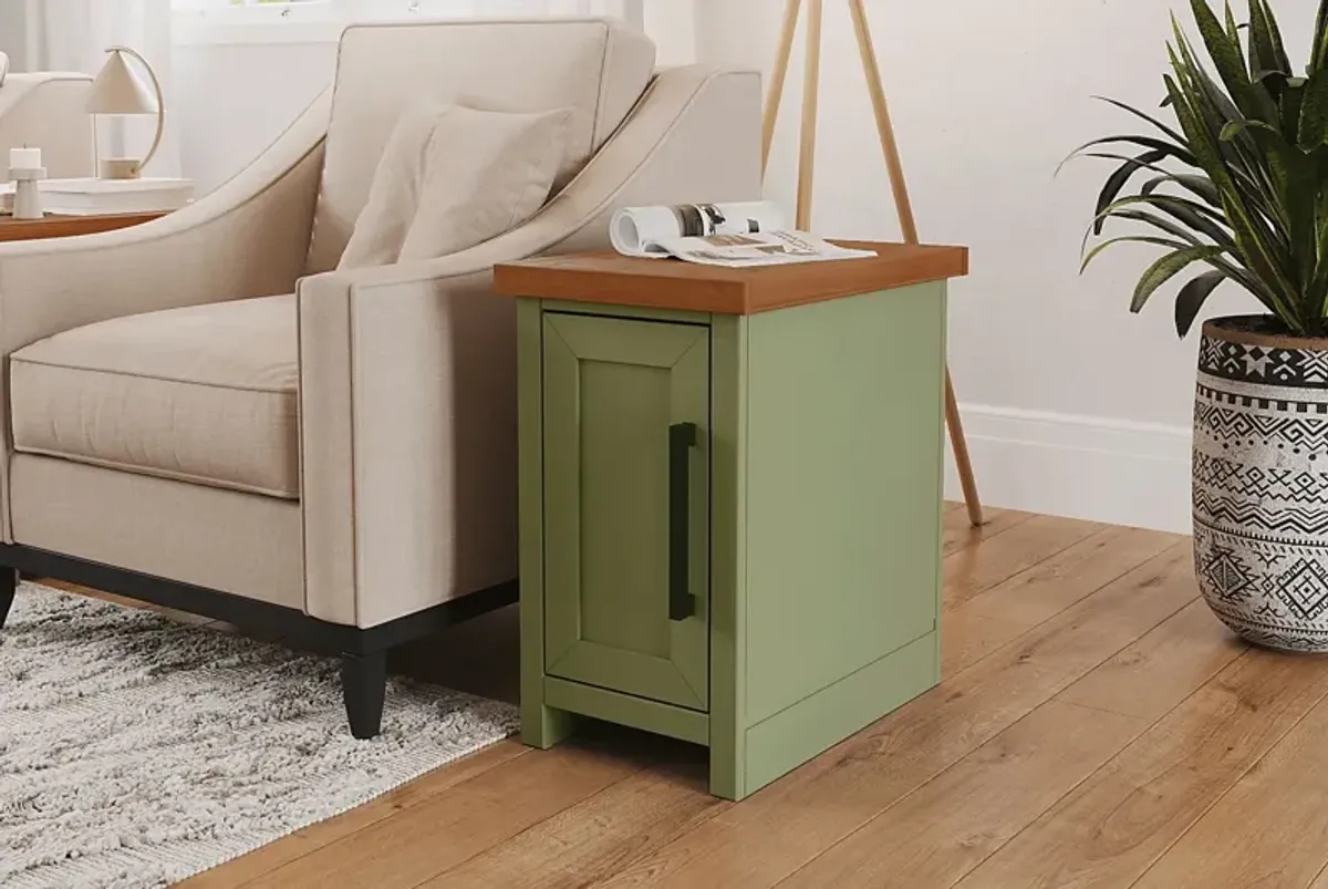 Trisano Green Nightstand