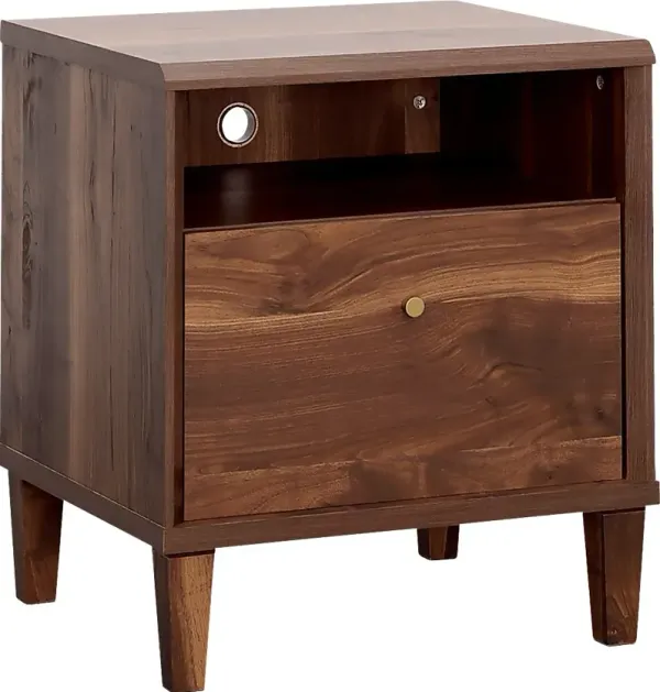 Alvaniece Brown Nightstand