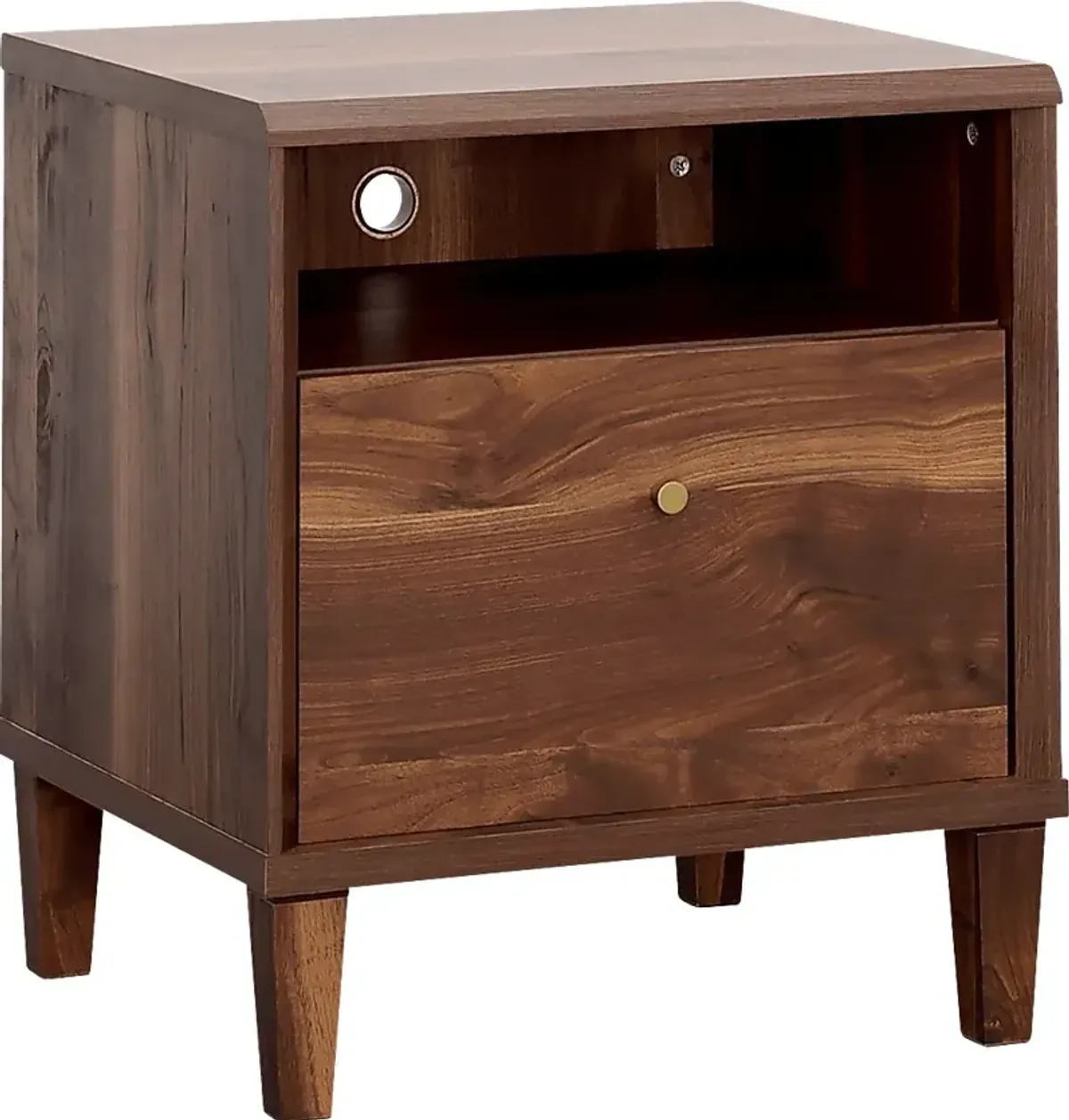 Alvaniece Brown Nightstand