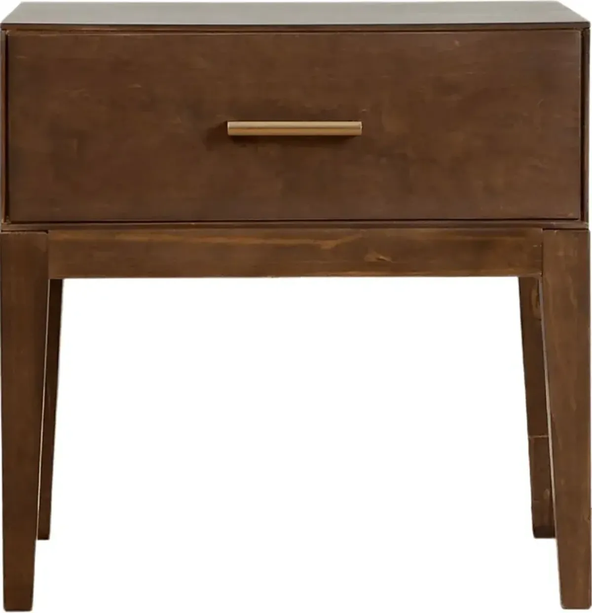 Learitt Walnut 1-Drawer Nightstand