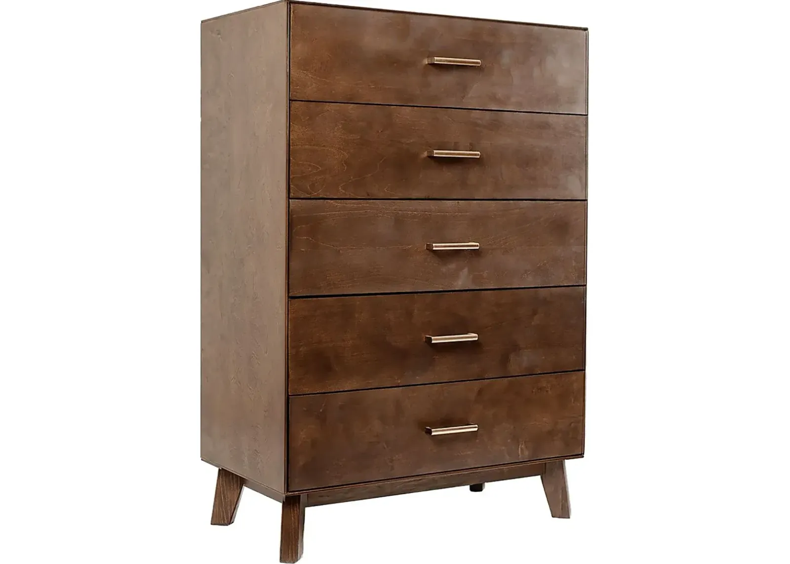 Learitt Walnut 5-Drawer Chest