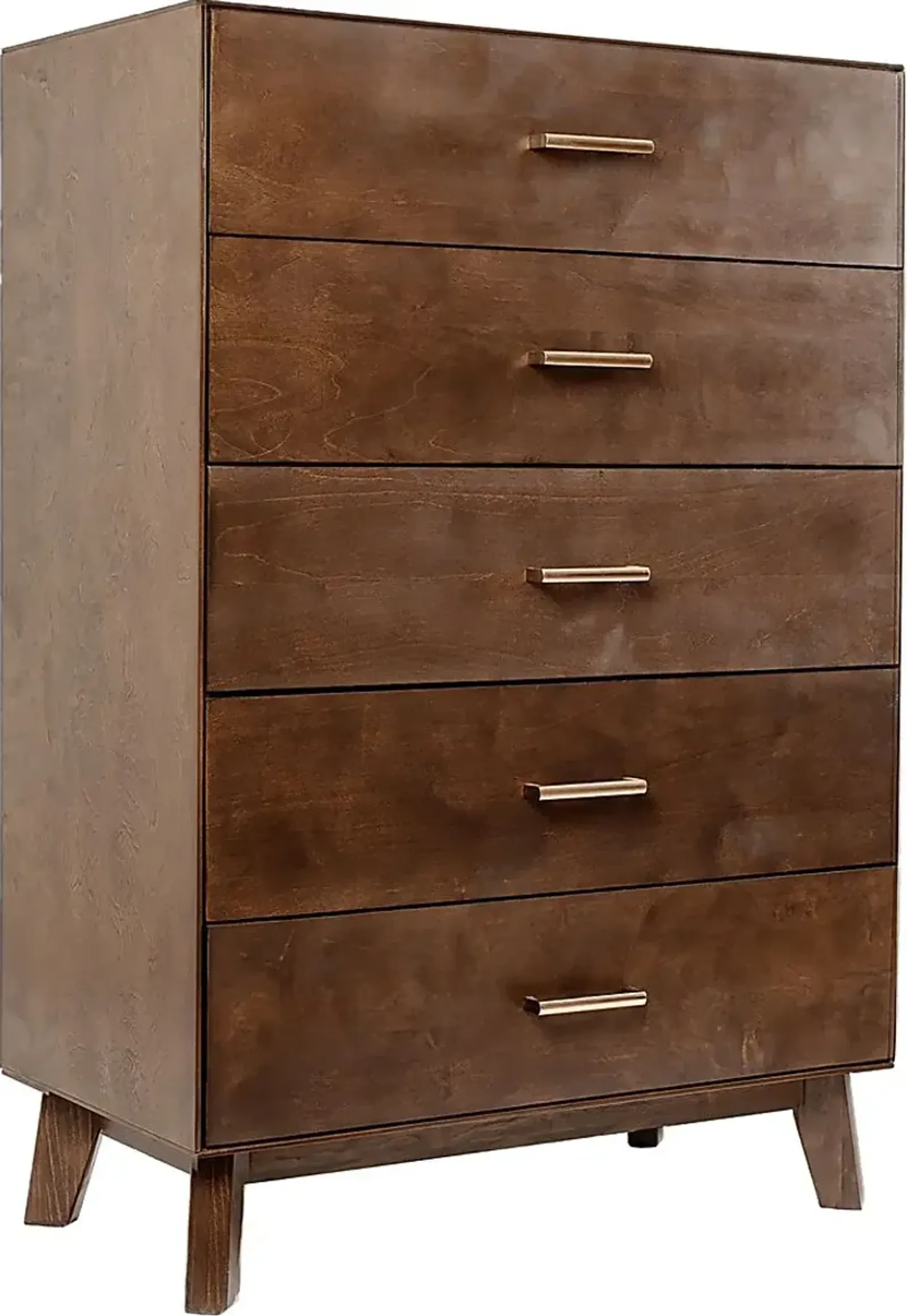 Learitt Walnut 5-Drawer Chest