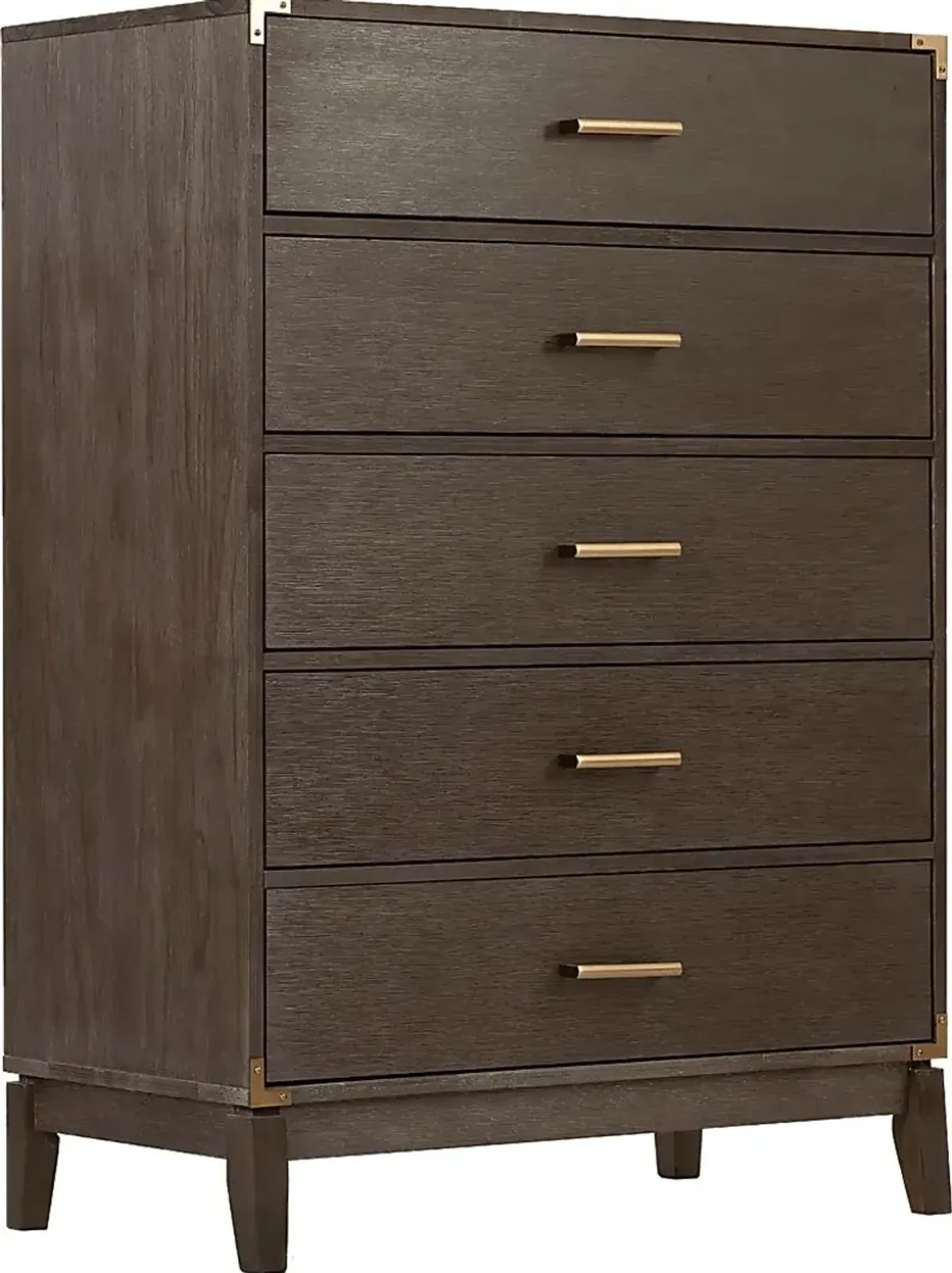 Natoma Brown 5-Drawer Chest