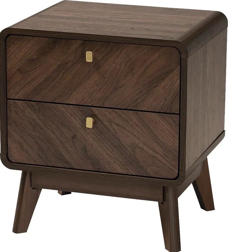 Mcternan Brown Nightstand