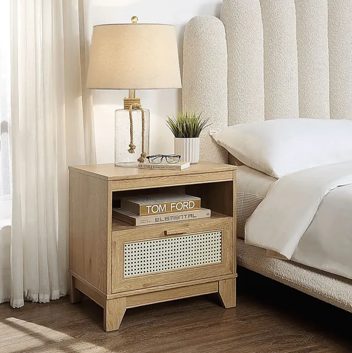 Gansons Natural Nightstand