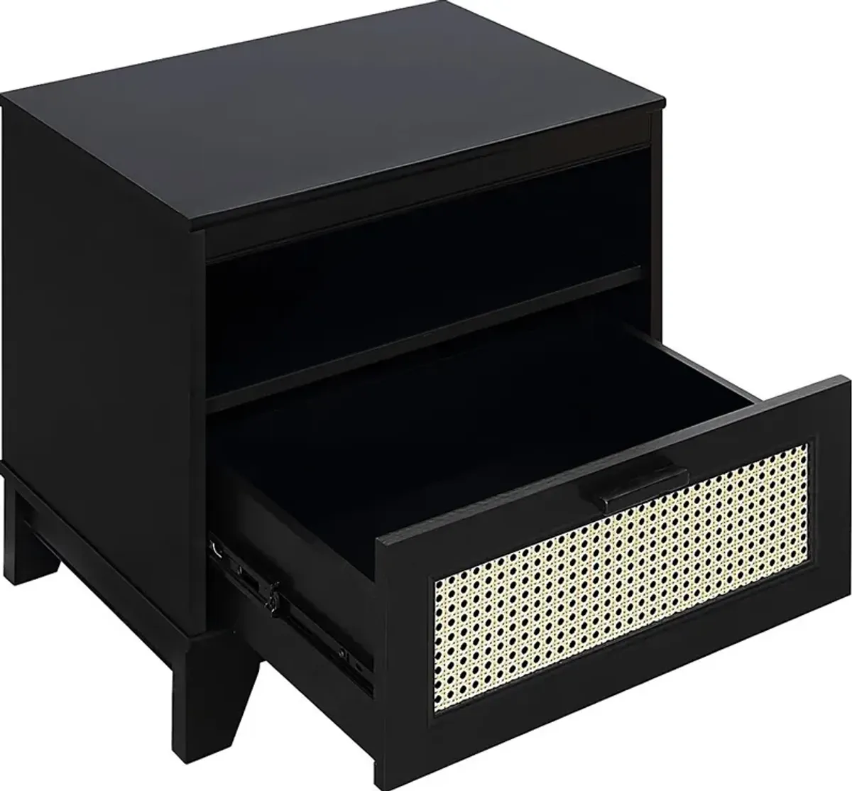 Gansons Black Nightstand