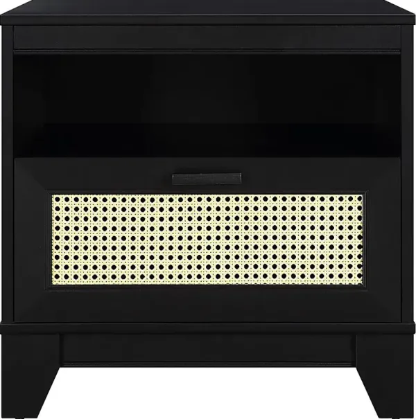 Gansons Black Nightstand