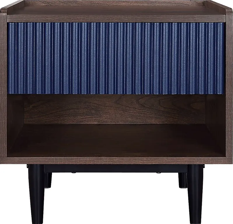 Lindall Navy Nightstand