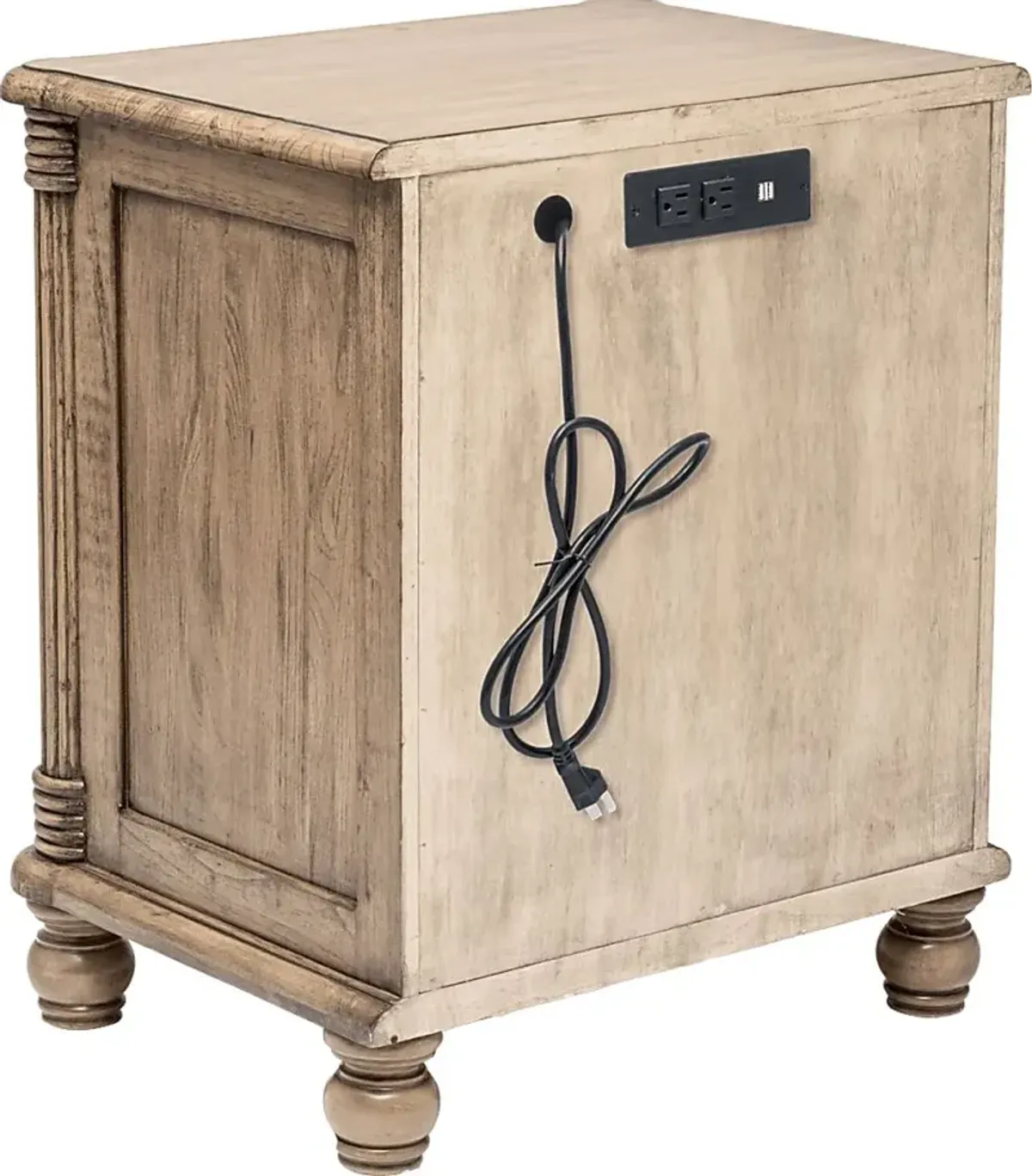 Alzim Brown Nightstand