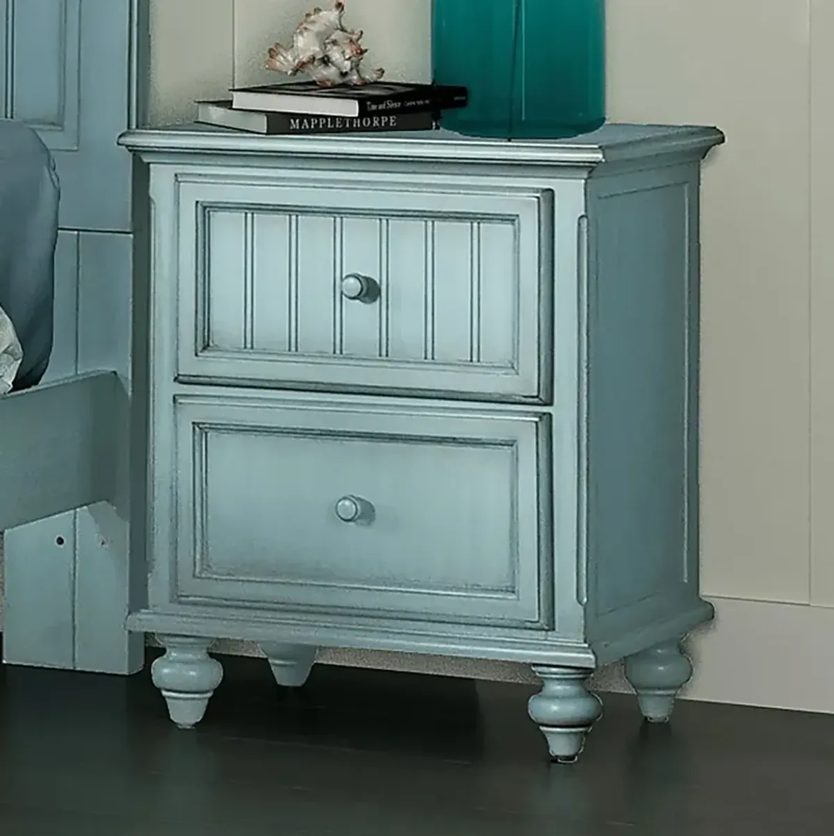 Aketi Blue Nightstand