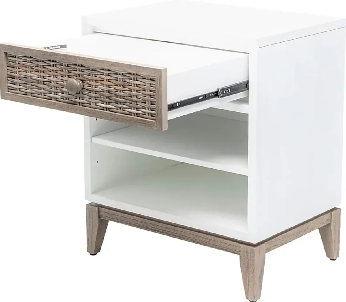 Kwamet White Nightstand