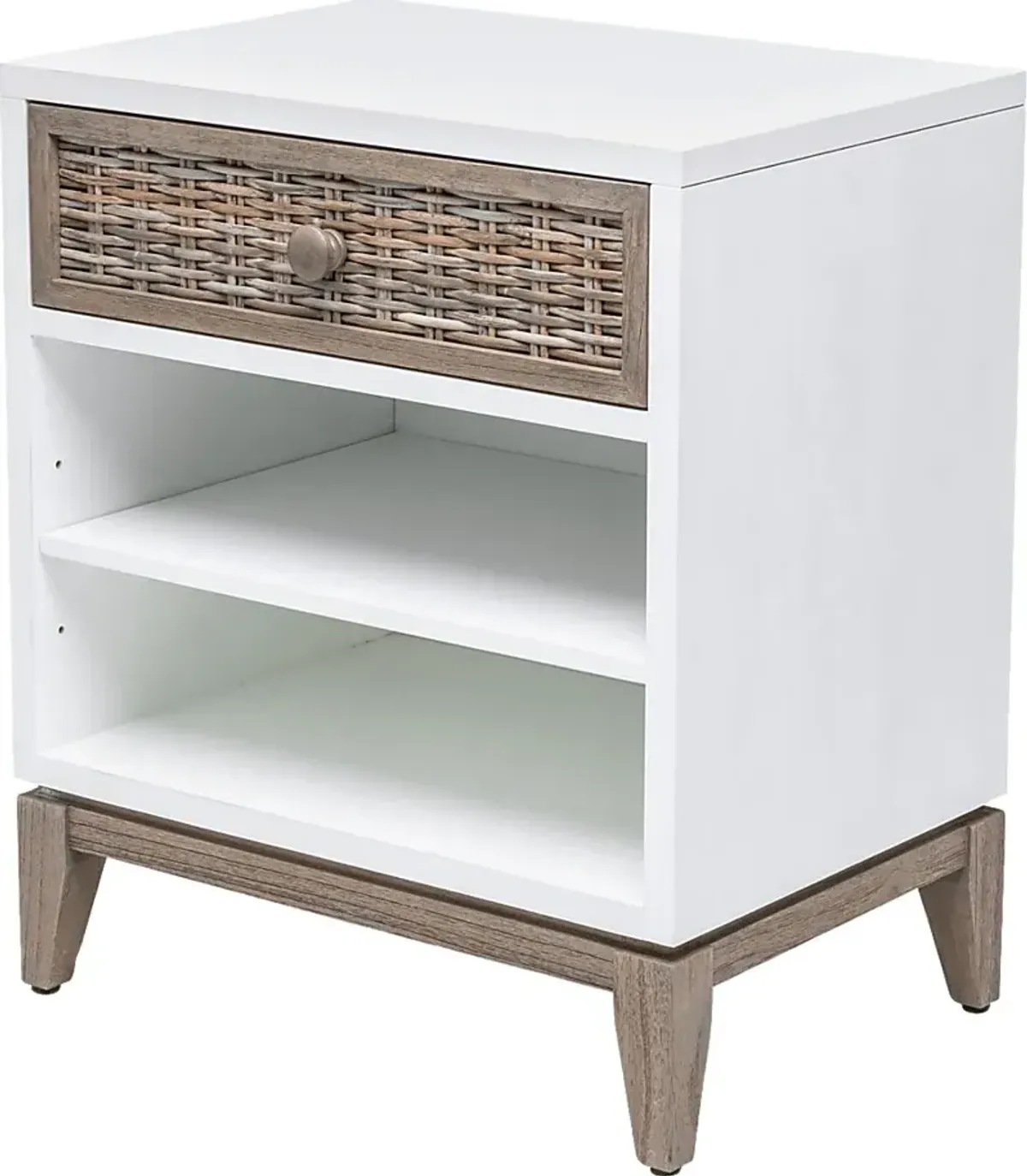 Kwamet White Nightstand