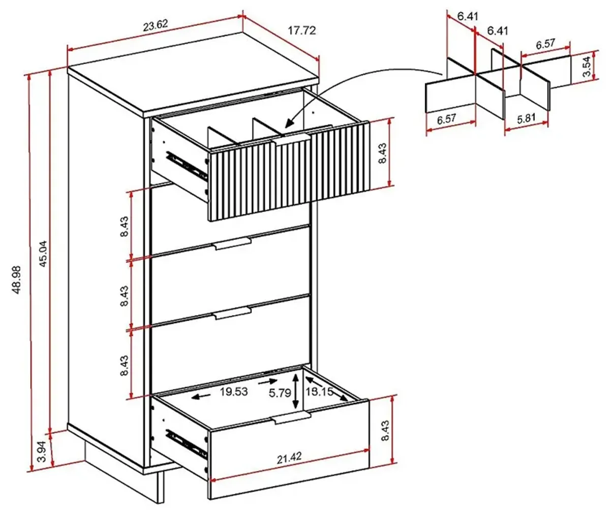 Bremmer I White Dresser