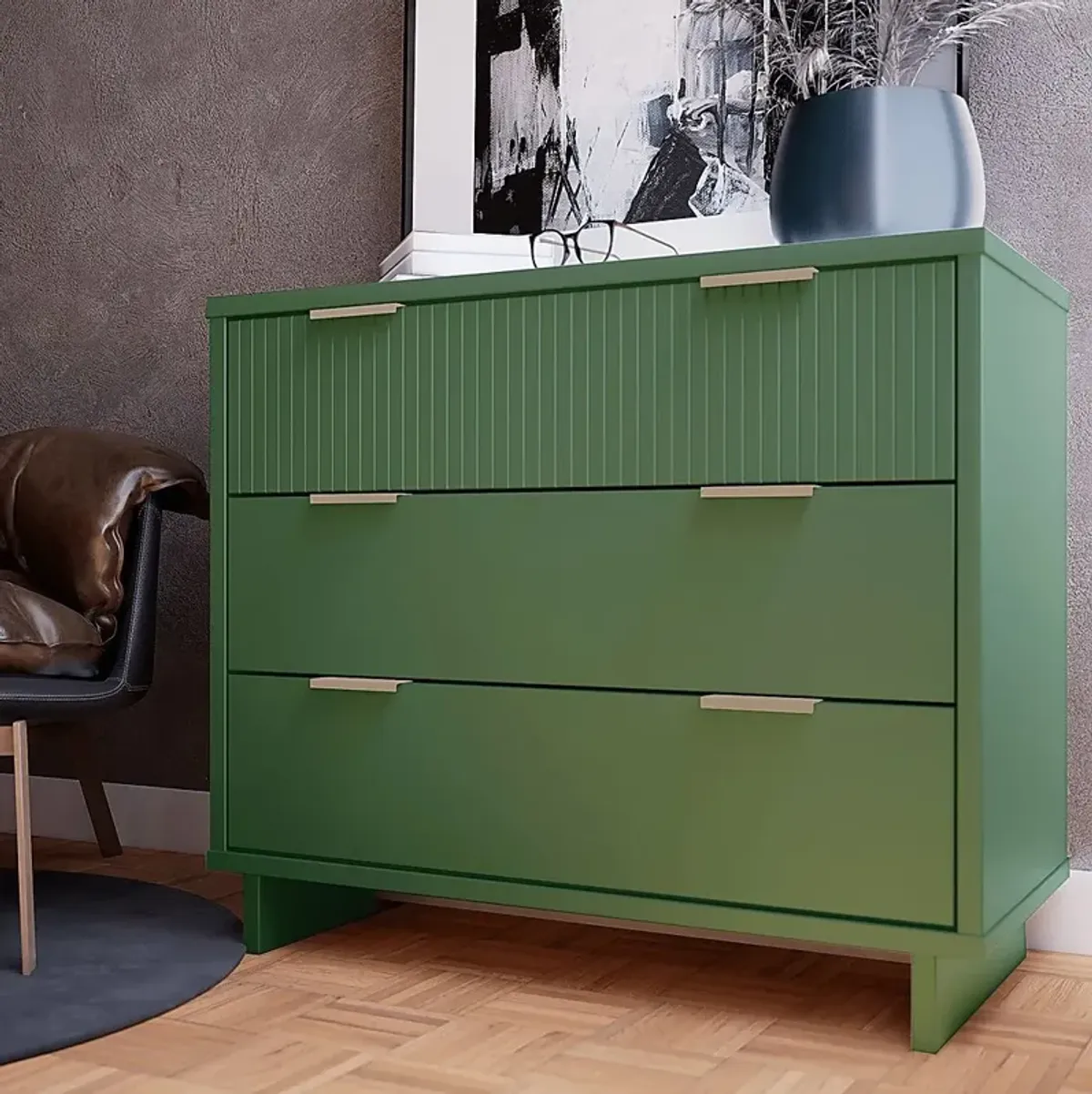 Bremmer II Green Dresser