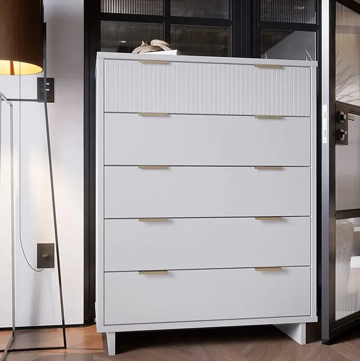 Bremmer III White Dresser