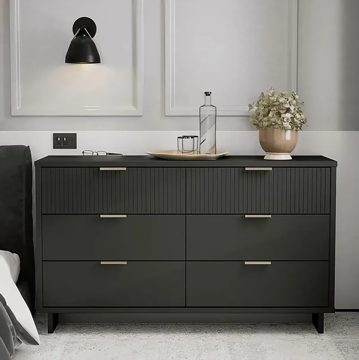 Bremmer IV Dark Gray Dresser